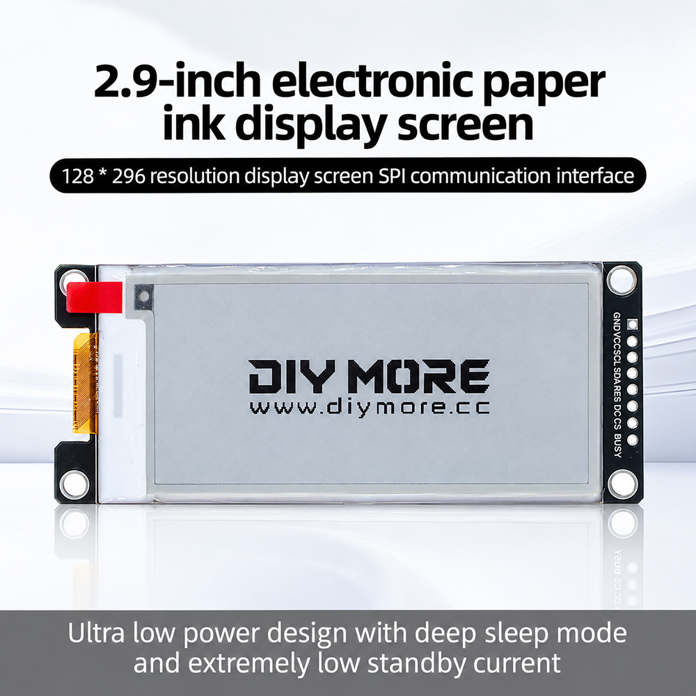 Display Epaper 2.9 - 2,9'' Zwart Wit Rood Geel Display
