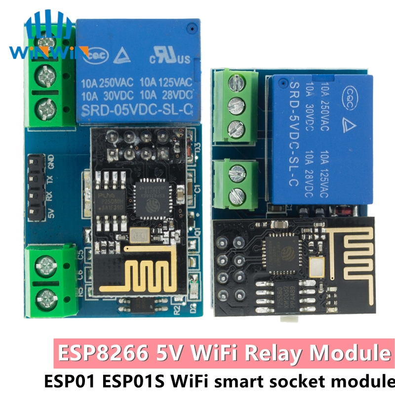 Home Automation With Arduino - Esp8266 ESP-01 ESP-01S 5V Wifi Relaismodule