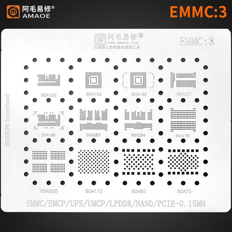 0.15Mm Amaoe Reballing Stencil - Tasmota Flash Tool recensie en prijs