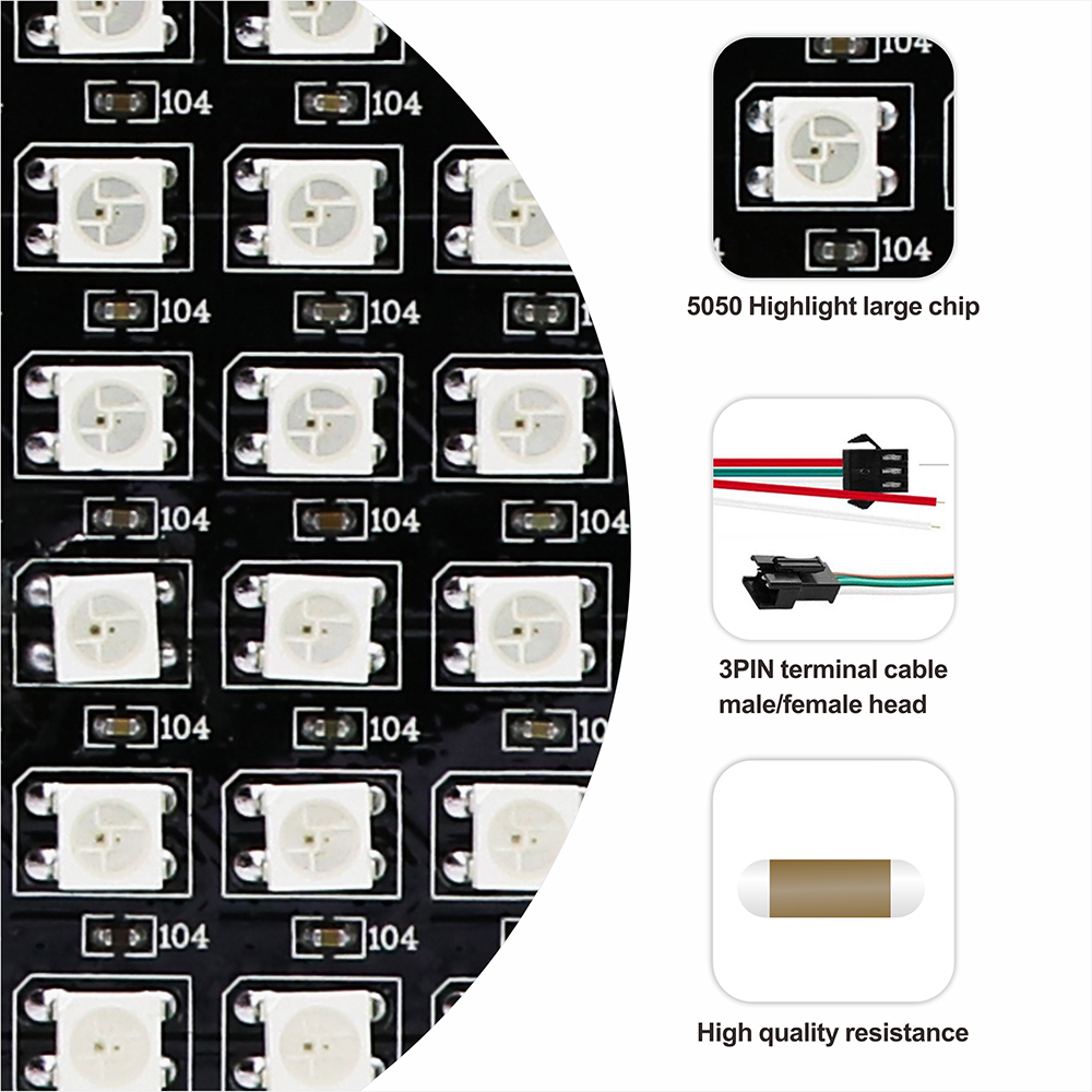 WS2812 Flexibel LED Pixelpanee - Rgb Led Matrix 8X8 recensie en prijs