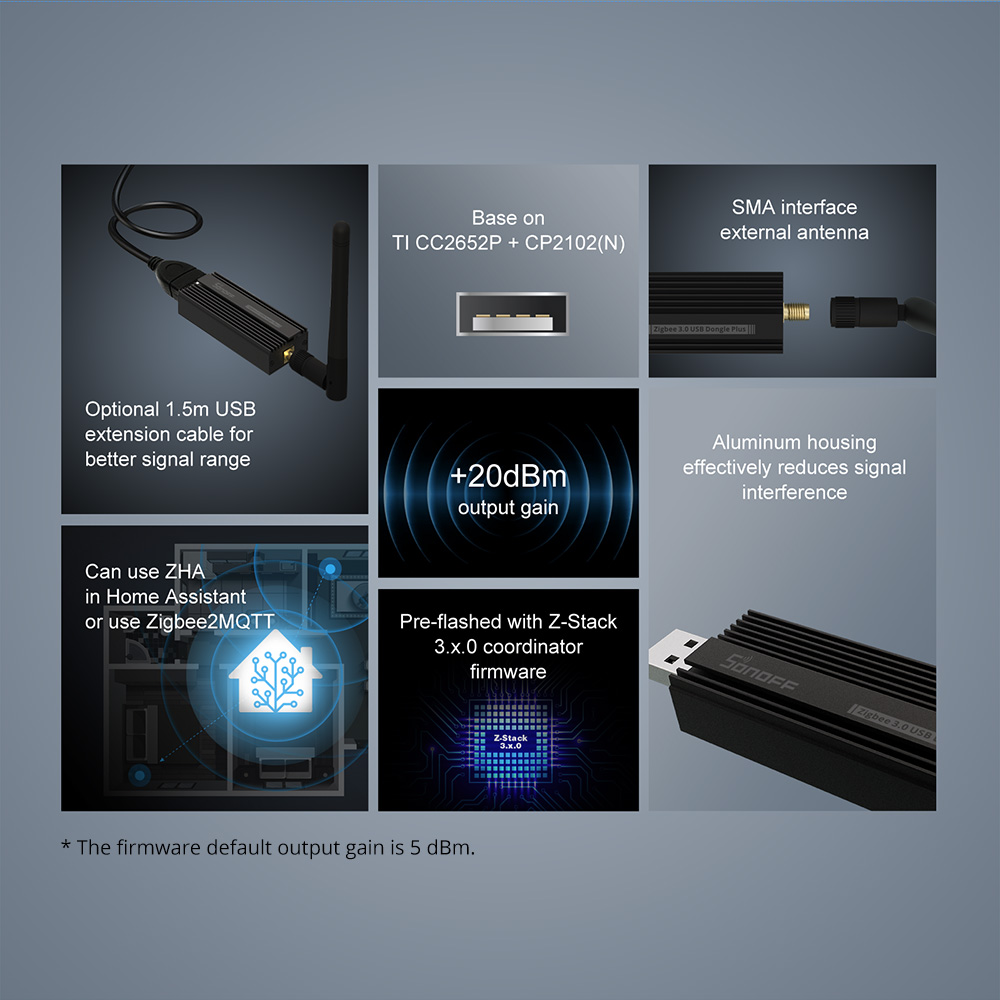 SONOFF Zigbee-gateway 3.0, ZBD - Zigbee Coordinator Stick recensie en prijs